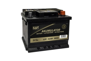 Autobaterie Hart, 12V, 41AH 360A 207X175X175/P+/, HART 564 506